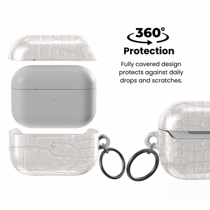 White Plush AirPod Case - Blunt Cases