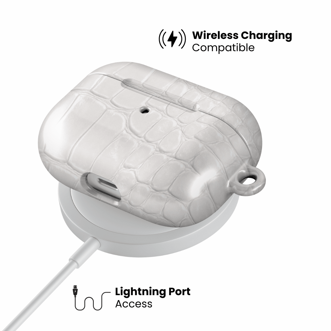 White Plush AirPod Case - Blunt Cases