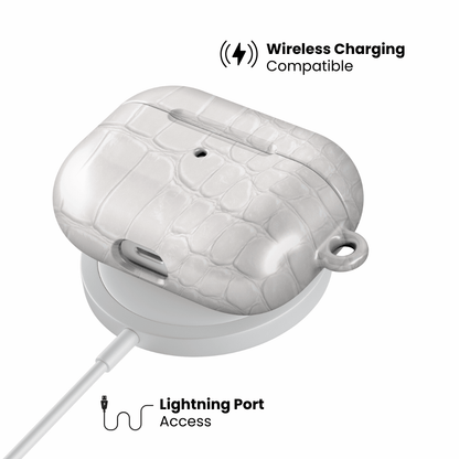 White Plush AirPod Case - Blunt Cases