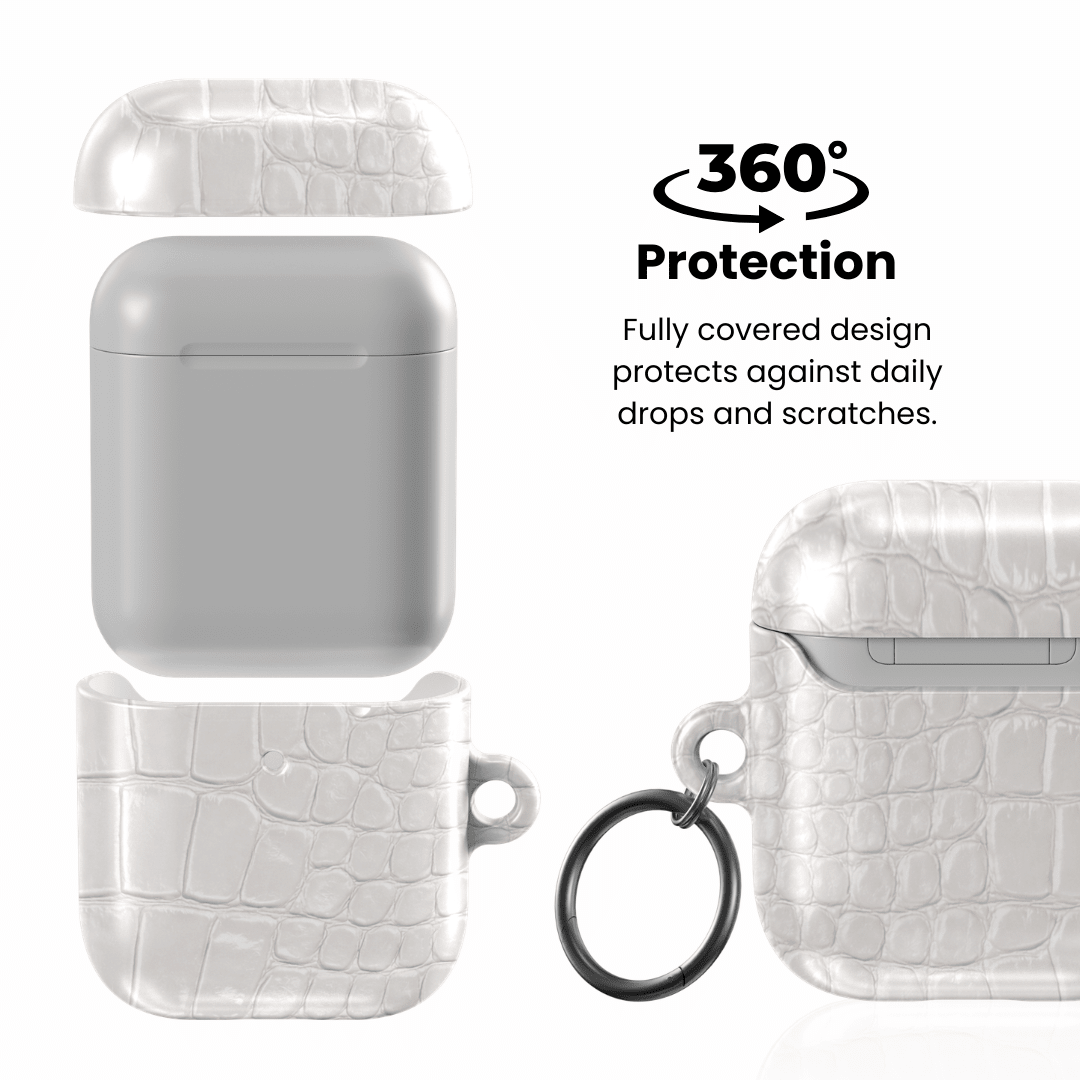 White Plush AirPod Case - Blunt Cases