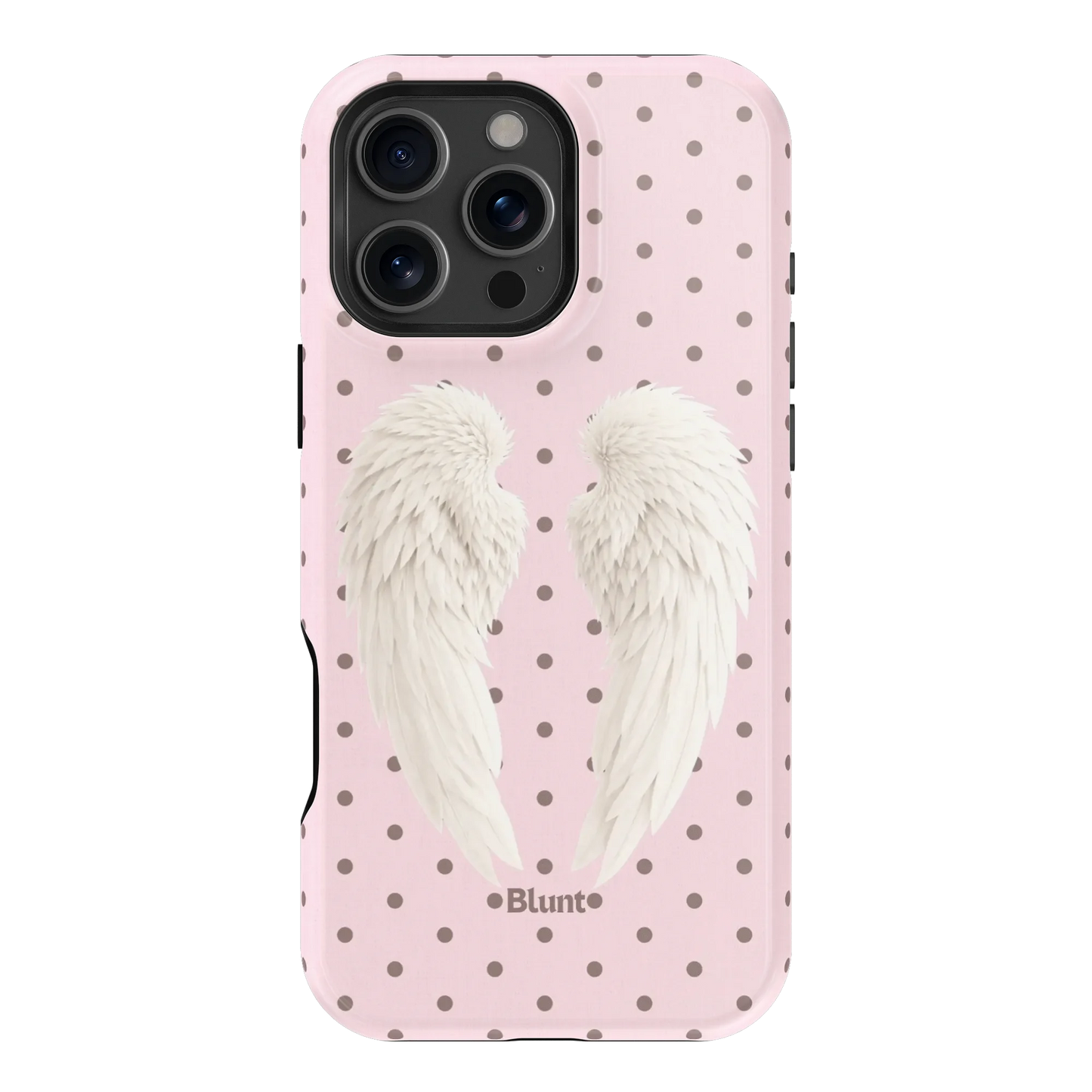 Pink Polka Wing iPhone Case