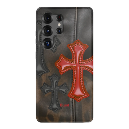 Leather Crosses Samsung Case