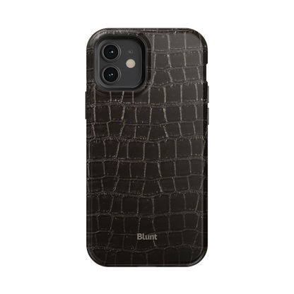 Onyx Croc iPhone Case