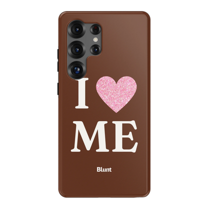 Brown I Love Me Samsung Case