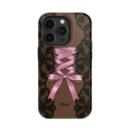 Brown Corset iPhone Case