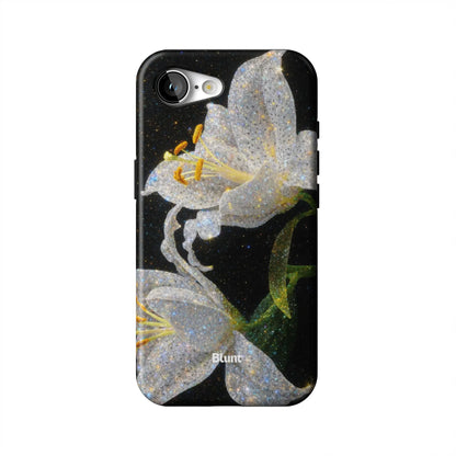 Eclipse Orchid in White iPhone Case