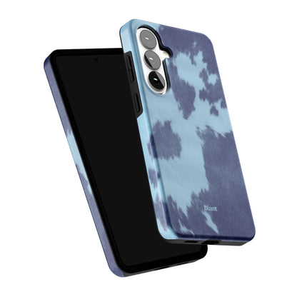 Blue-Crow-Print-samsung-case-Galaxy S26 Plus-5
