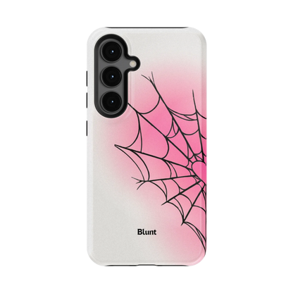 White Pink Web Samsung Case