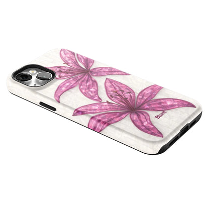 Purple-Floral-Luster-iphone-case-iPhone 14 Plus-2