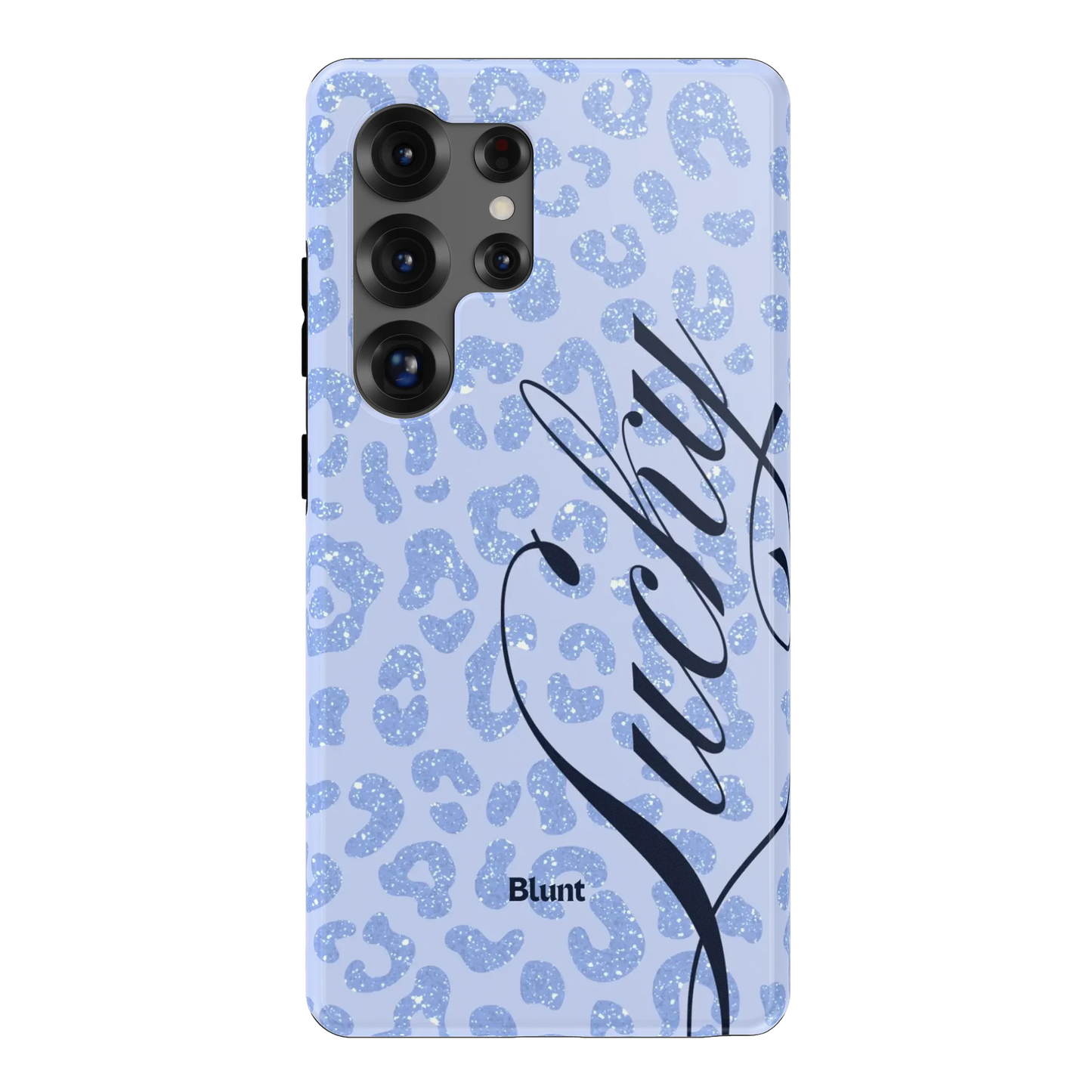 Blue Cheetah Lucky Samsung Case