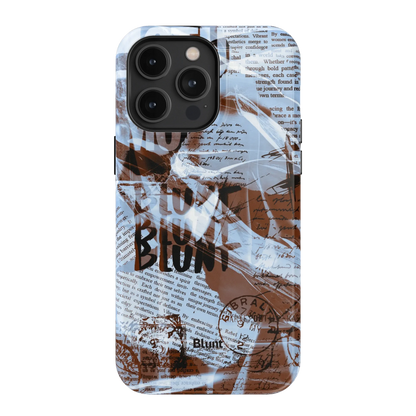 Blue Love Letter iPhone Case