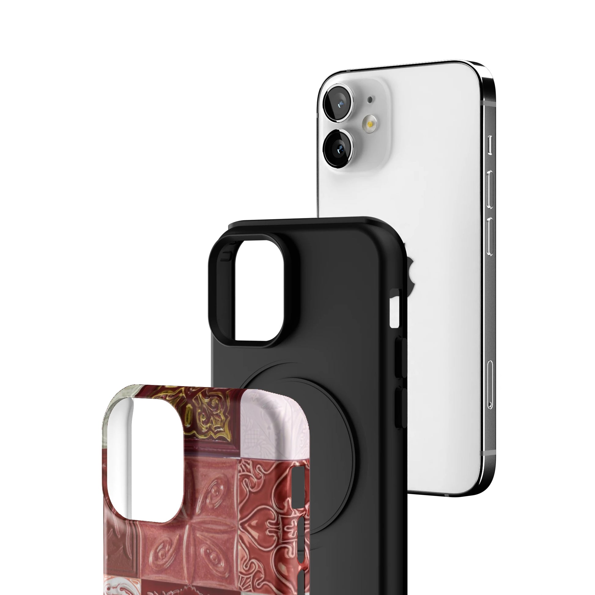 Checkered-Rouge-iphone-case-iPhone 12 Mini-3