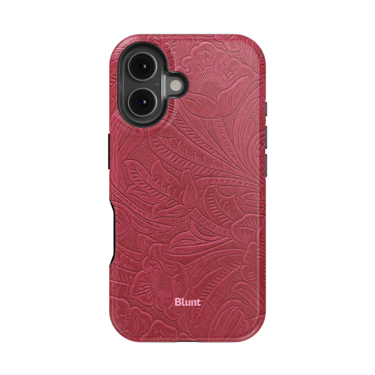 Mauve Leather iPhone Case