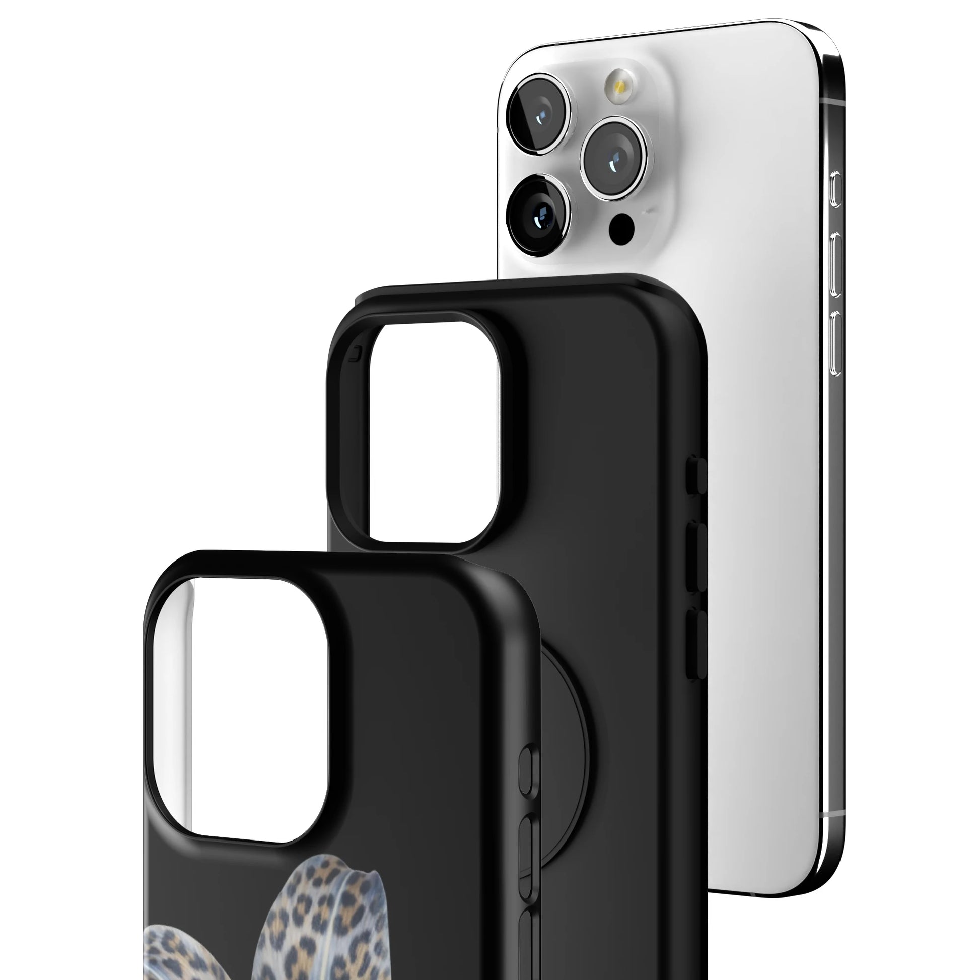 Blue-Leopard-Bloom-iphone-case-iPhone 15 Pro Max-3