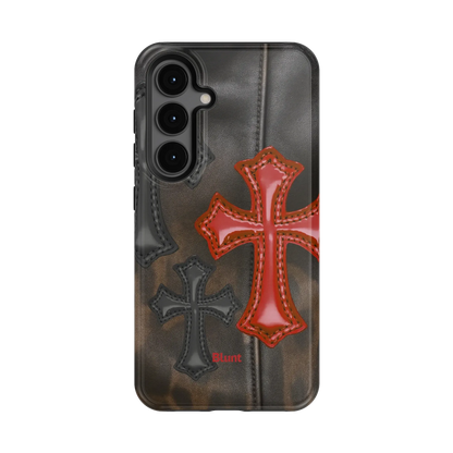 Leather Crosses Samsung Case