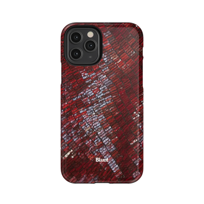 Crimson Scale iPhone Case