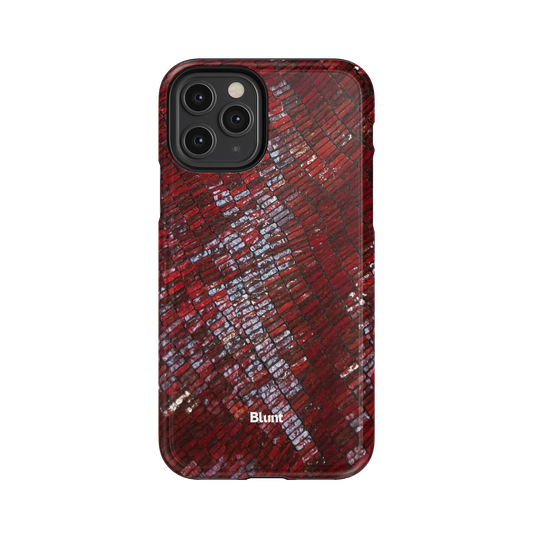 Crimson Scale iPhone Case