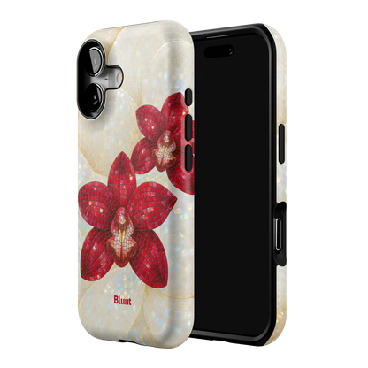 Crimson Orchid iPhone Case