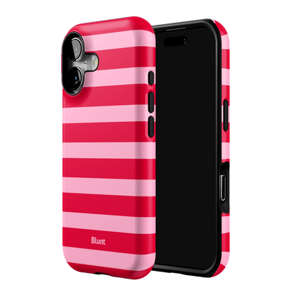 Cherry Stripe iPhone Case