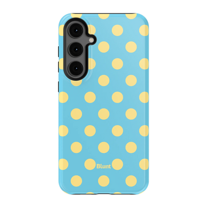 Blue Butter Polka Samsung Case