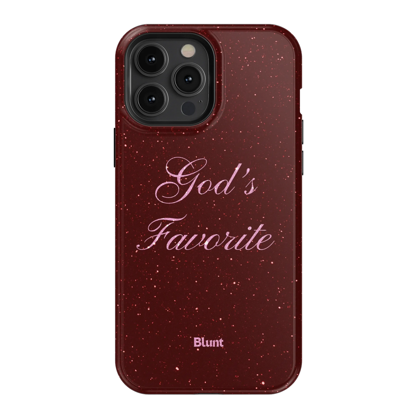 Gods Favorite Burgundy iPhone Case