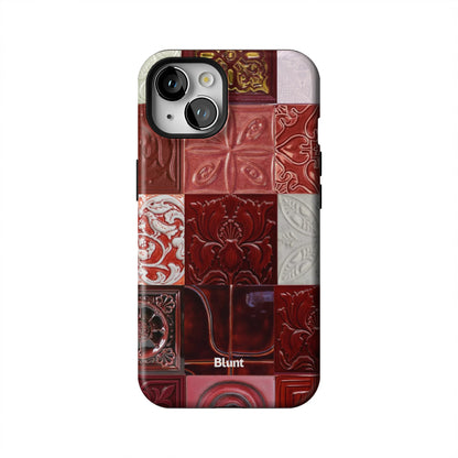 Checkered-Rouge-iphone-case-iPhone 13-1
