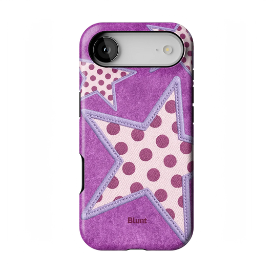 Lilac Crush Polka Star iPhone Case