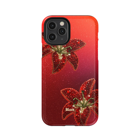 Scarlet Petals iPhone Case