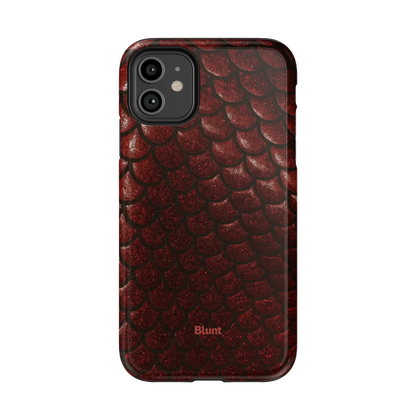 Crimson Depth iPhone Case