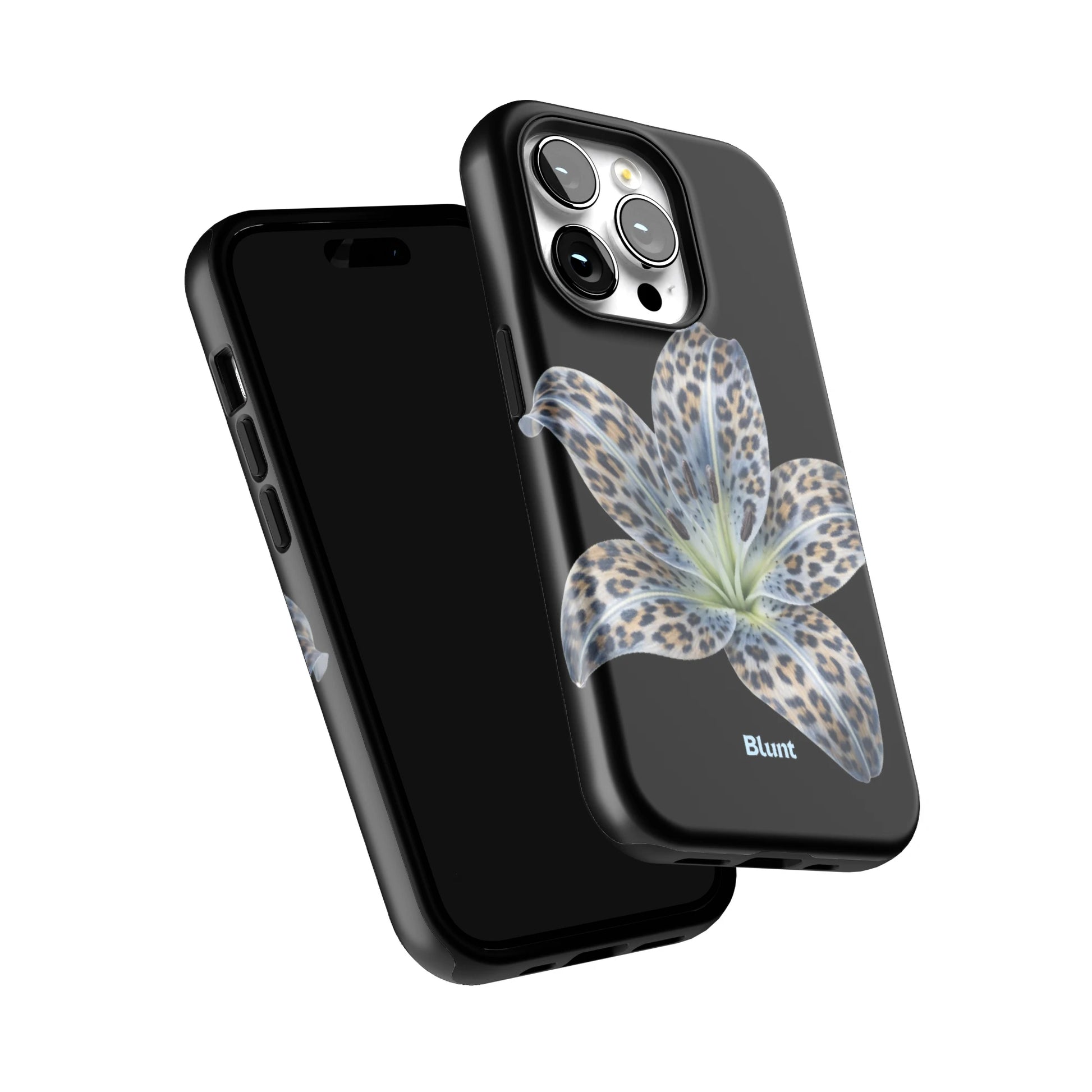 Blue-Leopard-Bloom-iphone-case-iPhone 14 Pro-5