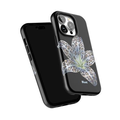 Blue-Leopard-Bloom-iphone-case-iPhone 14 Pro-5
