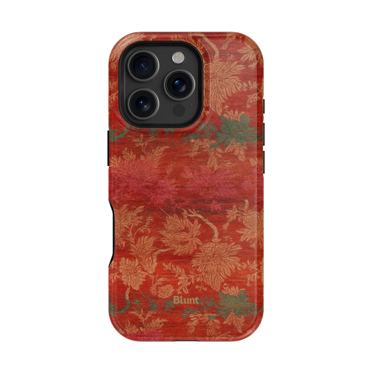 Crimson Tapestry iPhone Case
