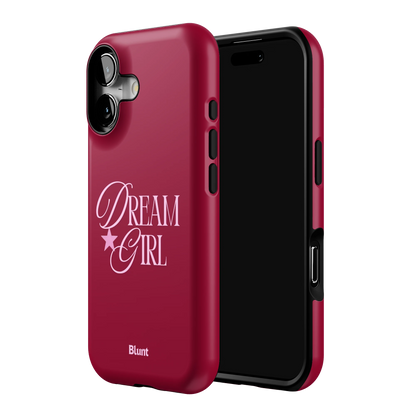 Dream Girl Maroon iPhone Case
