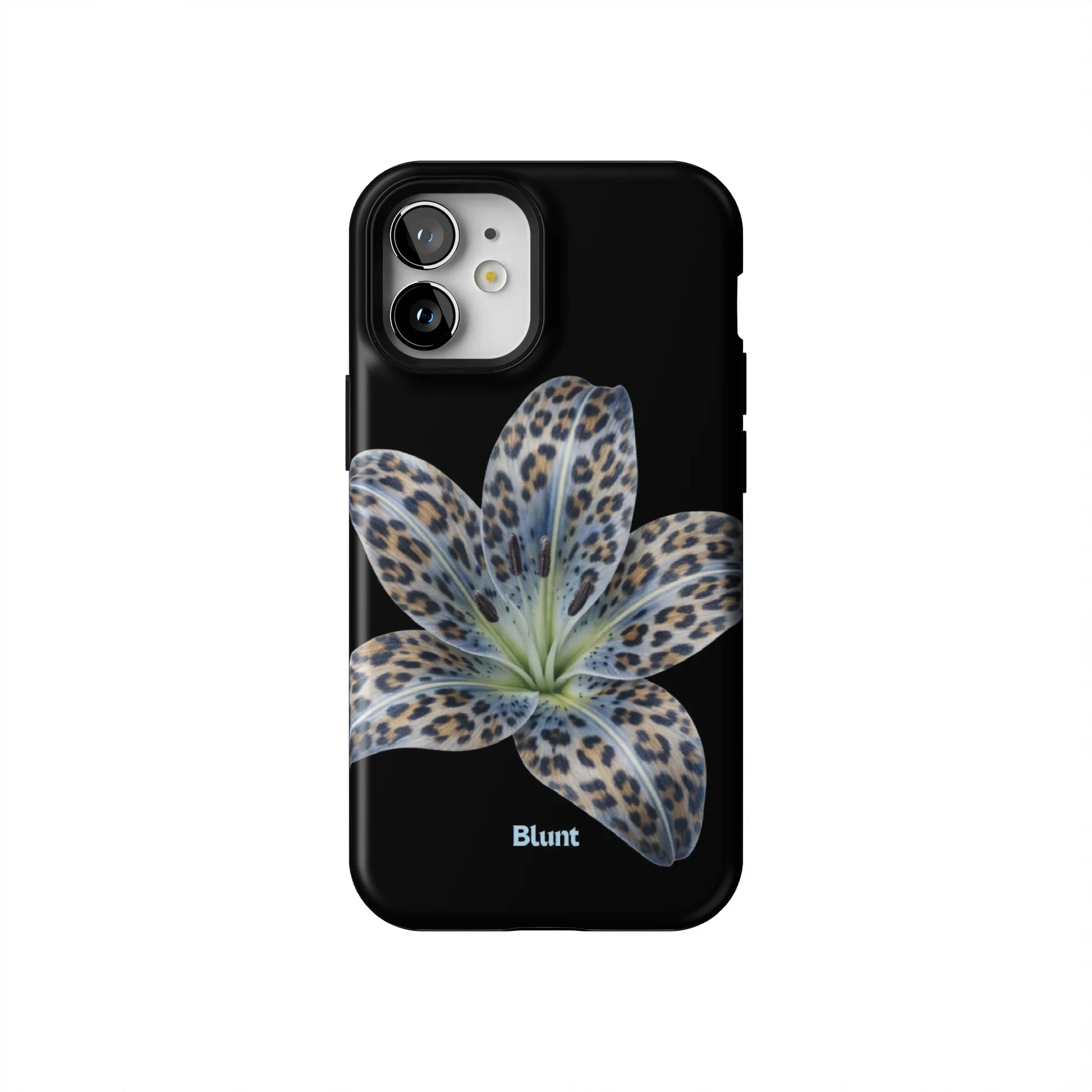 Blue-Leopard-Bloom-iphone-case-iPhone 12 Mini-1