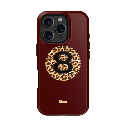 Burgundy Magic 8 iPhone Case