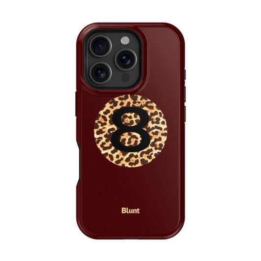 Burgundy Magic 8 iPhone Case