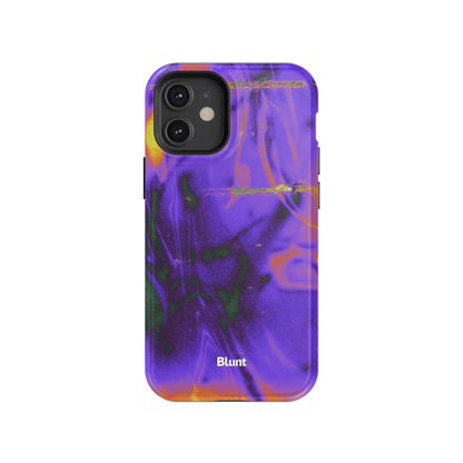 Violet Static iPhone Case