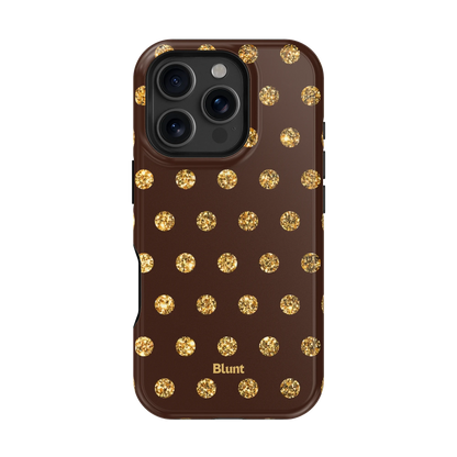 Gold Polka iPhone Case