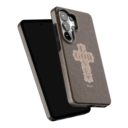 Love-God-Brown-Cross-samsung-case-Galaxy S26 Ultra-5