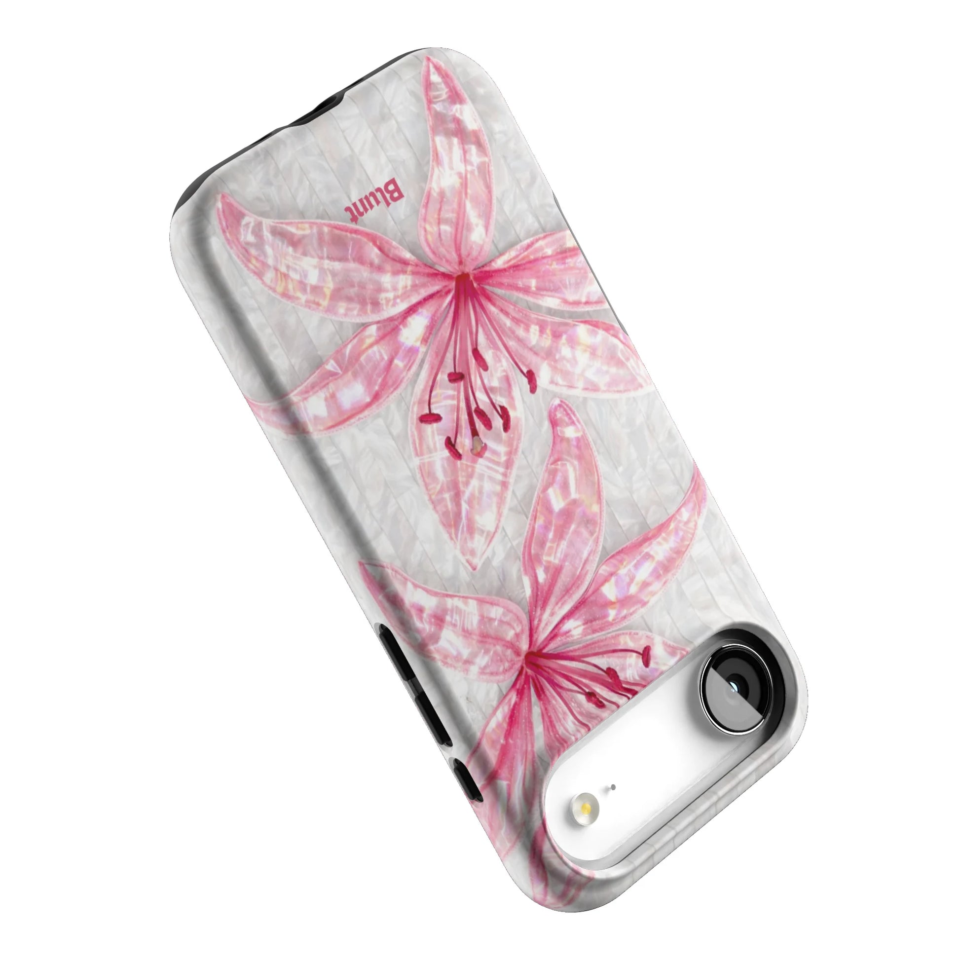 Pink-Floral-Luster-iphone-case-iPhone 17 Air-4