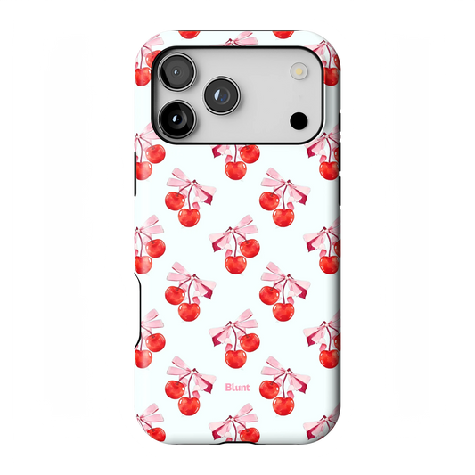 White Cherry iPhone Case