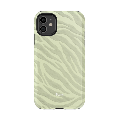 Sage Zebra iPhone Case