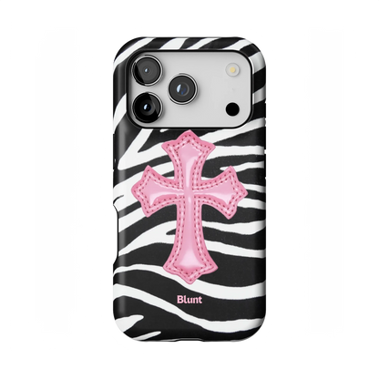 Zebra Halo iPhone Case