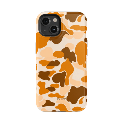 Orange Camo iPhone Case