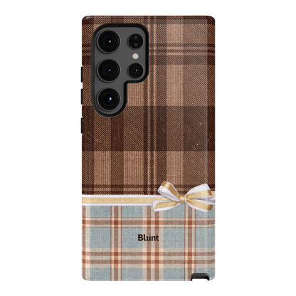 Mocha-Plaid-samsung-case-S24 Ultra-1