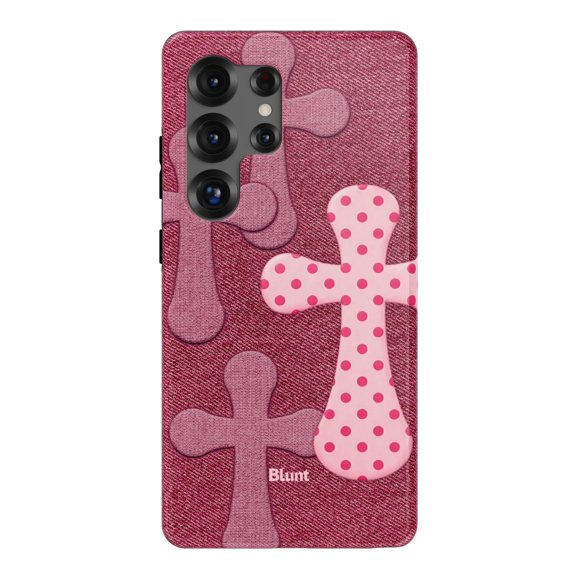 Pink-Polka-Patch-samsung-case-S25 Ultra-1