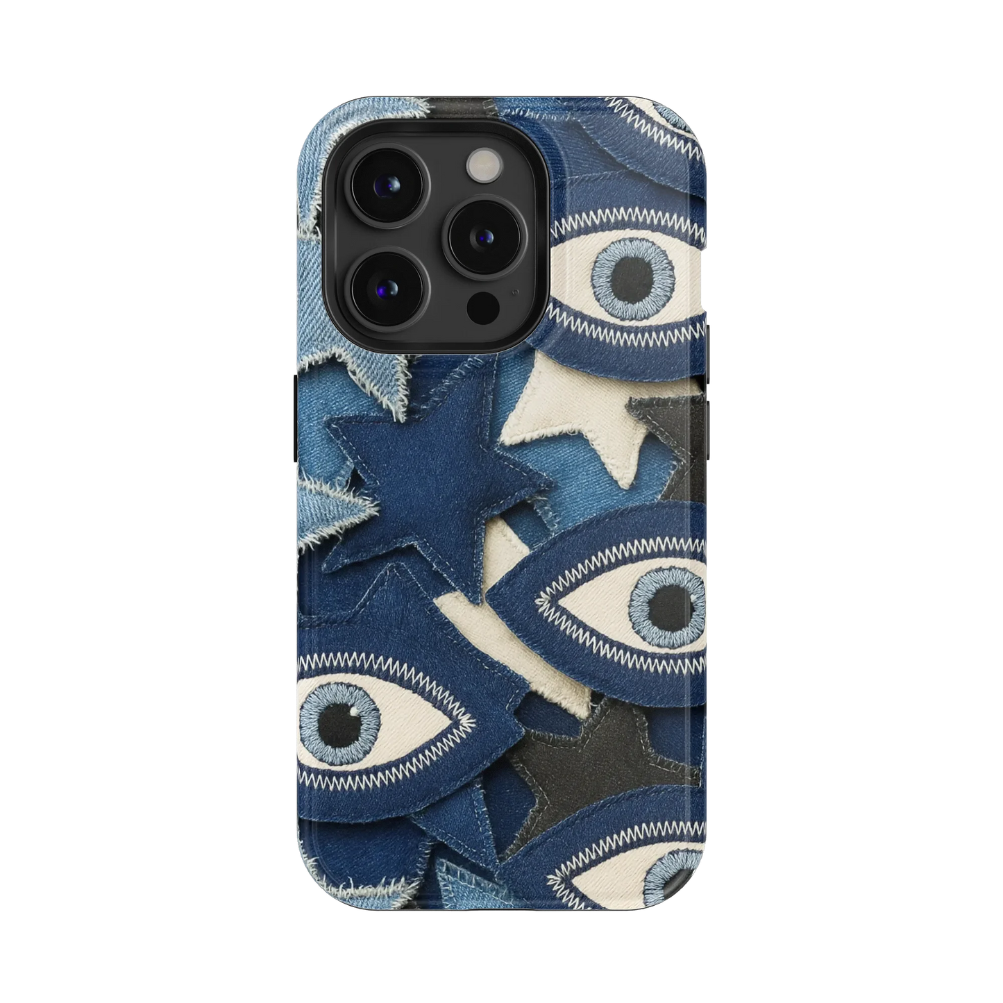 Evil Eye Denim iPhone Case