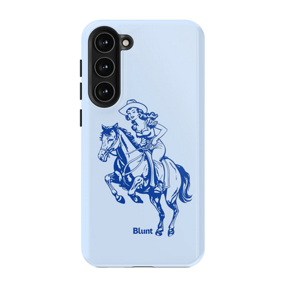 Blue-Lasso-Lady-samsung-case-S23 Plus-1
