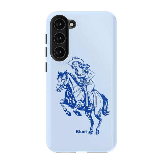 Blue-Lasso-Lady-samsung-case-S23 Plus-1