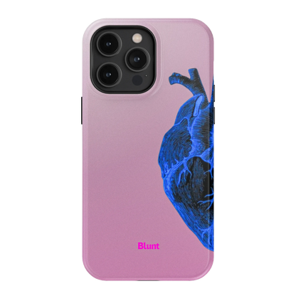 Anatomy Heart Blue iPhone Case